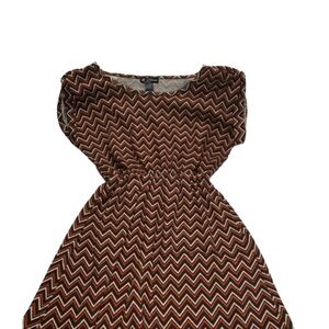 Delirious | Los Angeles Chevron Print Orange Black